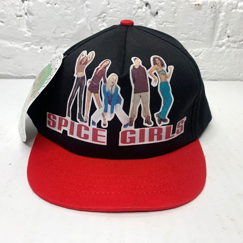 Vintage Spice Girls Strapback Hat‎ 1997 Official Merchandise Black New With Tag